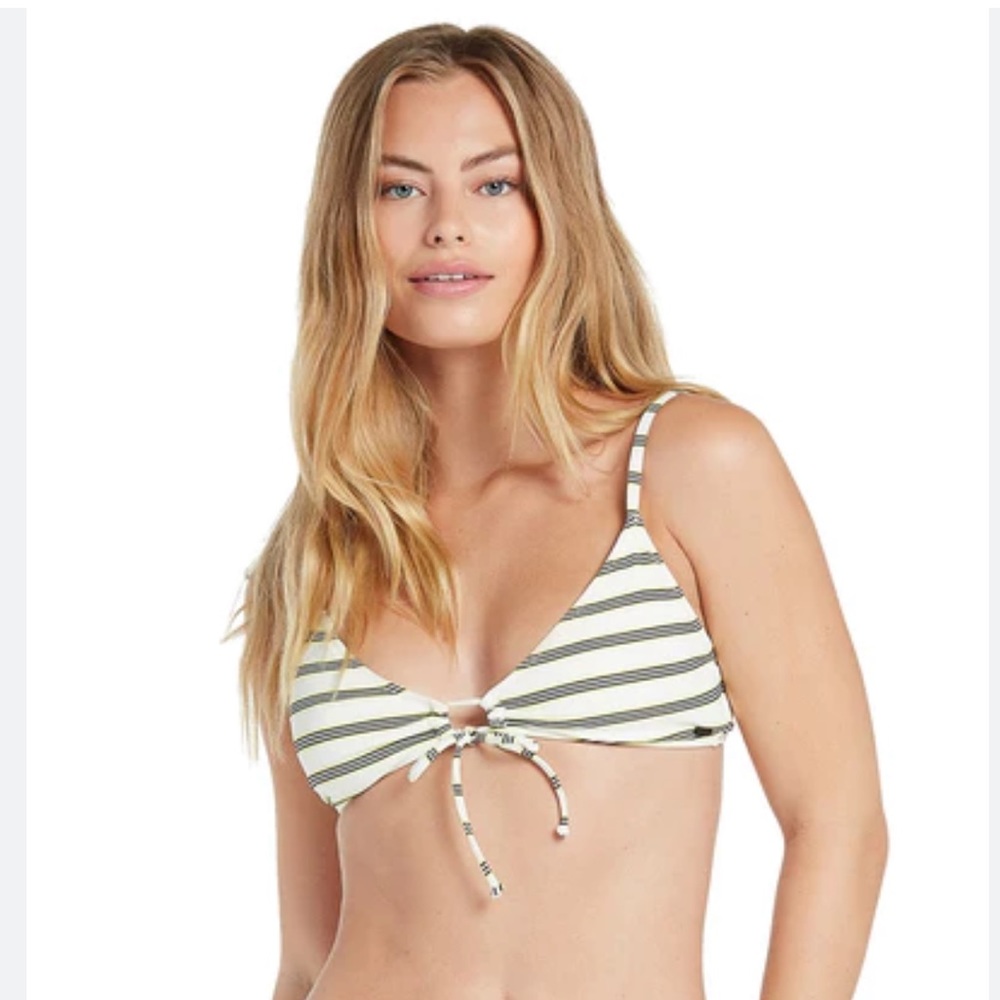 Volcom Lining Up V Neck Bikini Top